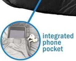 HikeMeister Mummy Slaapzak 1600 Gram - Kamperen - Zwart - Ca. 220 X 80 Cm - Met Binnenzak - Comfortzone: 0-15 Graden - Draagtas -Kampeerclub 1200x964 1