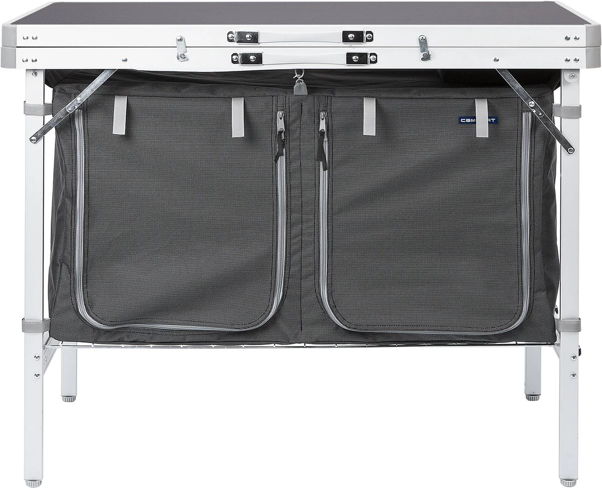 Campart Campingkeuken KI-0757 – Complete Keuken En Campingkast – Opvouwbaar En Inclusief Draagtas - Grijs 8 Campart Campingkeuken KI-0757 – Complete Keuken En Campingkast – Opvouwbaar En Inclusief Draagtas - Grijs - Afbeelding 8
