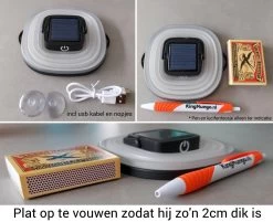 Solar Led Camping Lamp - Tent Verlichting Oplaadbaar - Solar Lantaarn Tafellamp Opvouwbare Campinglamp - King Mungo -Kampeerclub 1200x975 6