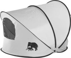 Deryan Luxe Pop Up Strandtent XXL - Anti-UV 50+ - Zilver -Kampeerclub 1200x978 1