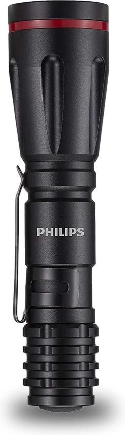 Philips Zaklamp - SFL1001P/10 - LED-zaklamp - Incl. 2 AA-Batterijen - 160 Lumen - Zwart - IPX4 Waterdicht - Draagbare Lamp