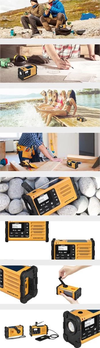 Sangean MMR-88 -Draagbare Radio DAB+ - Geel 5 Sangean MMR-88 -Draagbare Radio DAB+ - Geel - Afbeelding 5