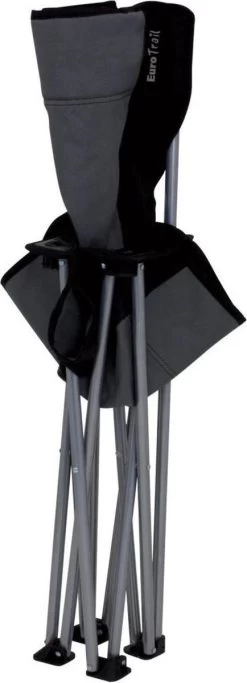 Eurotrail Campingstoel Lausanne - Grijs Zwart -Kampeerclub 434x1200