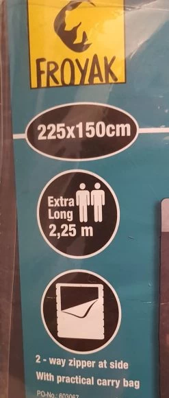 Froyak - 2-persoons Slaapzak XXL Grijs 225 X 150 Cm - Tweepersoonsslaapzak - Tweepersoons - Slaapzak -Kampeerclub 511x1200 1