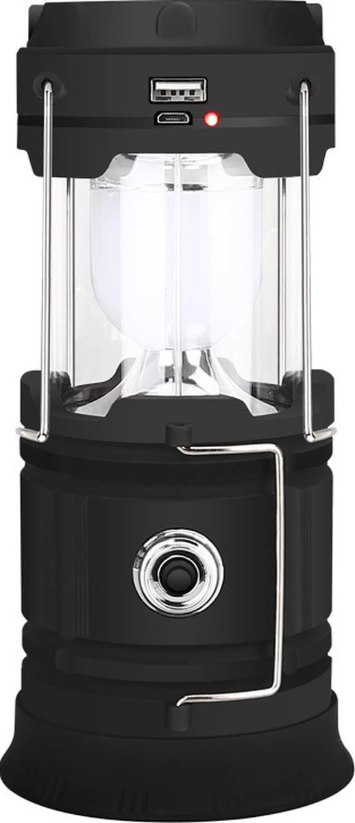 Merkloos Xtraworks - Multifunctionele Solar LED Campinglamp Met Handvatten - IPX 45 Waarde, USB-lader En Powerbank - Mat Zwart 6 Merkloos Xtraworks - Multifunctionele Solar LED Campinglamp Met Handvatten - IPX 45 Waarde, USB-lader En Powerbank - Mat Zwart - Afbeelding 6