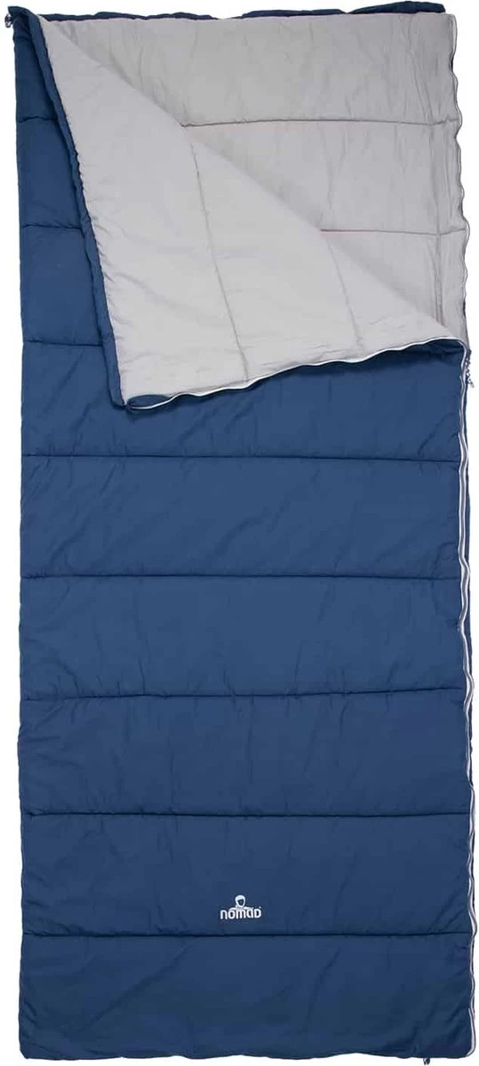 NOMAD® Brisbane XL Slaapzak | 220x90cm Blauw | Lichtgewicht & Kwalitatief | Dekenmodel Slaapzak | Incl Hoes 4 NOMAD® Brisbane XL Slaapzak | 220x90cm Blauw | Lichtgewicht & Kwalitatief | Dekenmodel Slaapzak | Incl Hoes - Afbeelding 4