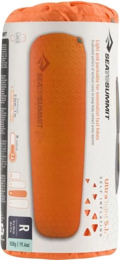 Sea To Summit UltraLight S.I. Regular - Zelf Opbaasbare Slaapmat - 2.5cm - 550g - Oranje -Kampeerclub 556x1200 1