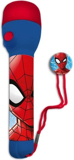 Spiderman Zaklamp - Spider-Man- Marvel - Rood - 11 X 21CM