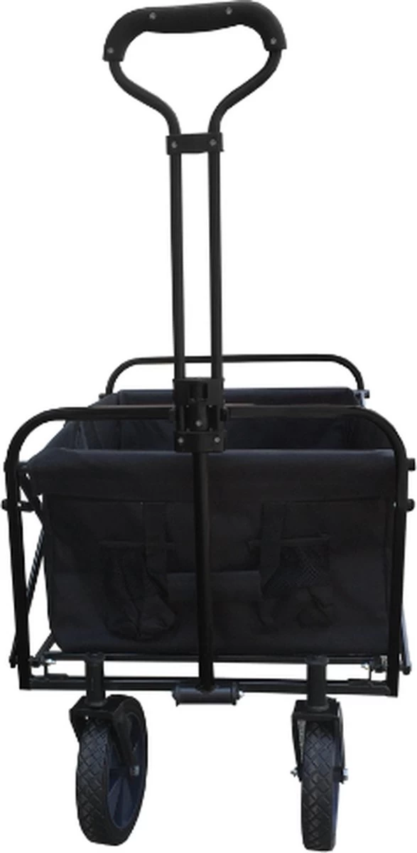 Rijoka Opvouwbare Bolderkar/Bolderwagen - Telescopische Stang | Zwart 2 Rijoka Opvouwbare Bolderkar/Bolderwagen - Telescopische Stang | Zwart - Afbeelding 2