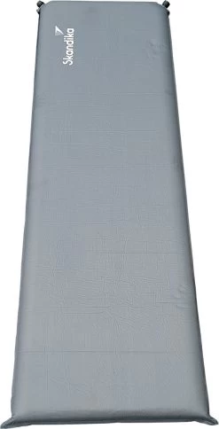 Skandika Easy Single Zelfopblaasbaar Slaapmat – Slaapmat – Slaapmat Zelfopblazend – Logeerbed – Polyester, PVC - Premium Zelfopblazend Luchtbed, Antislip-materiaal, Ideaal Voor Camping – Outdoor, Camping – Kamperen – 196 X 60 X 10 Cm – 3.2kg - Grijs -Kampeerclub 613x1200