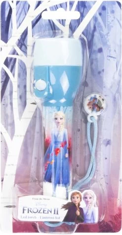 Kids Licensing Zaklamp Frozen Ii Meisjes 9 X 5 Cm Blauw