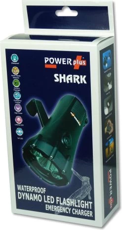 POWERplus Shark Dynamo / USB Oplaadbare LED Waterproof Zaklamp | Waterdicht Tot 10 Meter Diepte | Ideaal Voor Camping / Boot / Hiking Etc. -Kampeerclub 639x1200 1