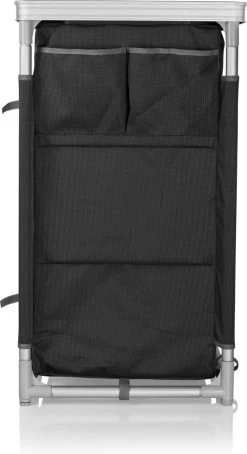 Campart Campingkeuken KI-0734 - Campingkast Groot - 4 Verstelbare Poten - Opvouwbaar En Lichtgewicht - Inclusief Opbergtas - Grijs -Kampeerclub 653x1200