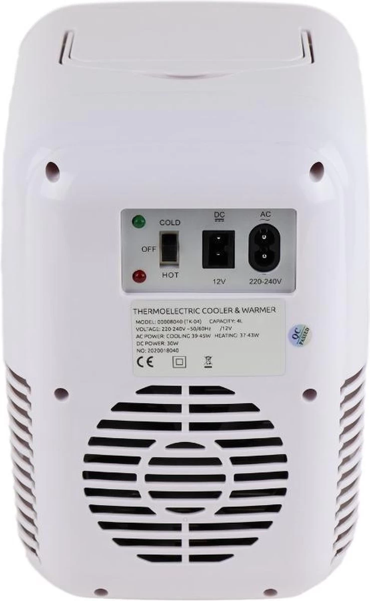 Mobiele Mini Koelkast - Frigobox 220/12 Volt AC/DC Auto/Caravan/Camping - Minibar - Mini Koelkast 4 Liter 3 Mobiele Mini Koelkast - Frigobox 220/12 Volt AC/DC Auto/Caravan/Camping - Minibar - Mini Koelkast 4 Liter - Afbeelding 3
