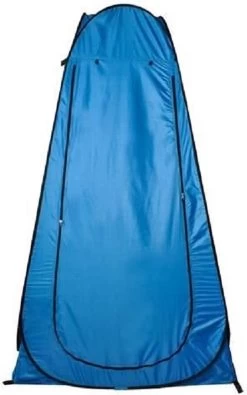 Merkloos 4 In 1 Pop-up Douchetent Voor Omkleden, Douchen, Toilet En Opslag - 1 Persoons Tent - Camping Douche En Omkleedtent - Inclusief Haringen En Draagtas - 190 X 110 X 110 Cm Blauw -Kampeerclub 750x1200 3