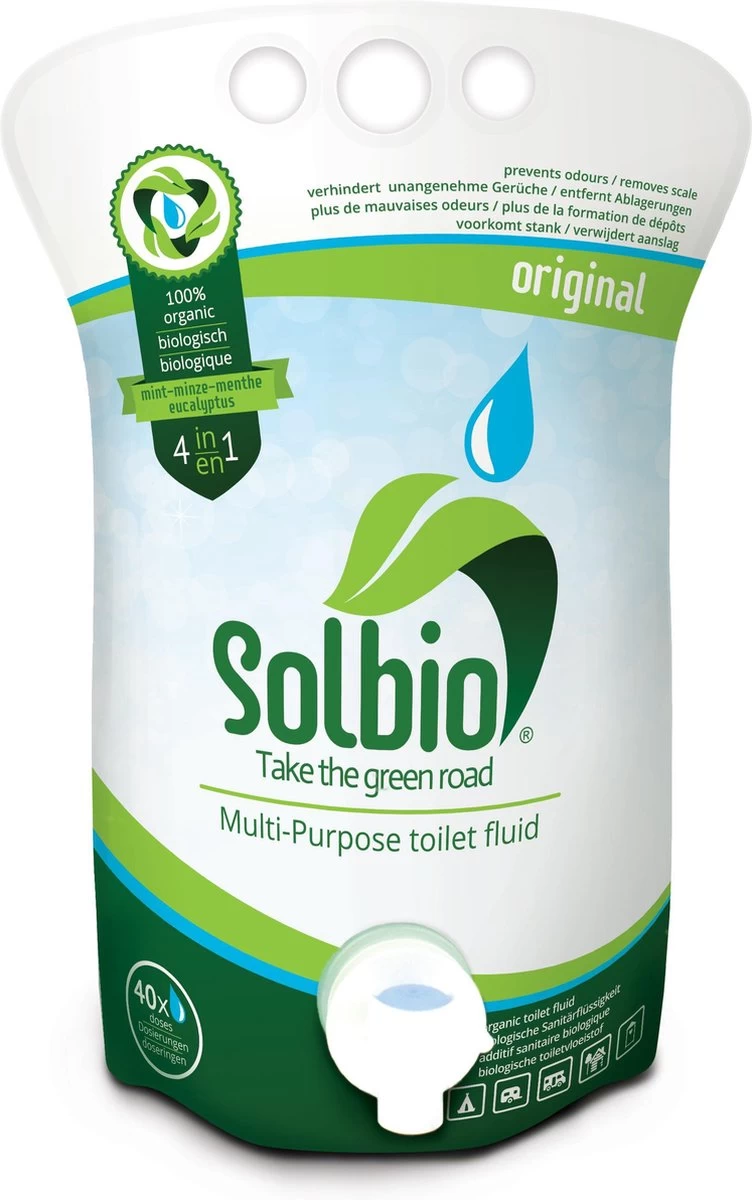 Solbio Original XL 1.6L - Biologische Toiletvloeistof - 100% Natuurlijk 1 Solbio Original XL 1.6L - Biologische Toiletvloeistof - 100% Natuurlijk
