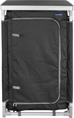 Campart Campingkast CU-0719 – Opvouwbaar En Verstelbaar - 4 Verstelbare Poten - 3 Lagen - Aluminium Frame - Grijs -Kampeerclub 753x1200 1