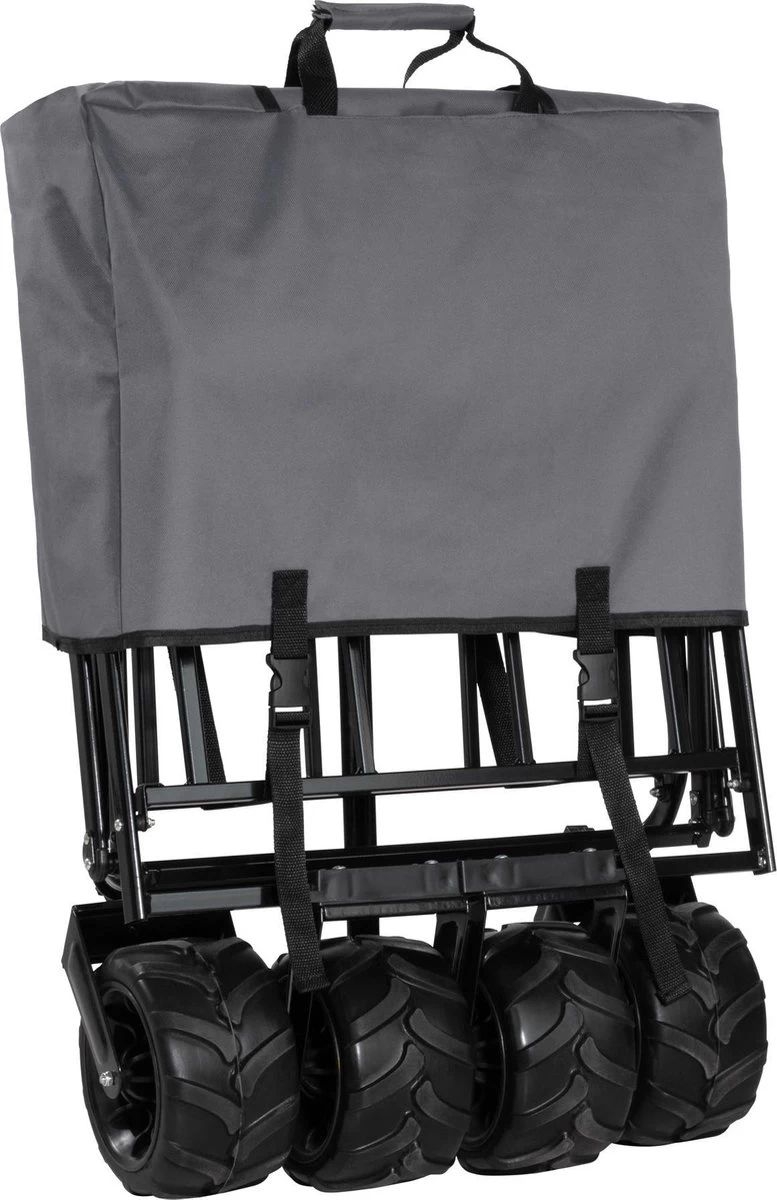 TecTake - Opvouwbare Bolderkar Heidrun Grijs 9 TecTake - Opvouwbare Bolderkar Heidrun Grijs - Afbeelding 9