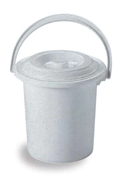 Curver Camping Toiletemmer - Met Deksel - 5 L - Ø 23,5 Cm - Lichtgrijs -Kampeerclub 812x1200 1