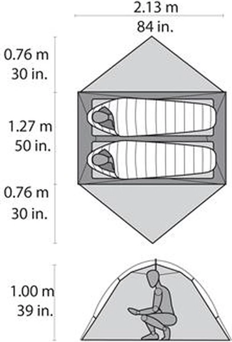 Msr Hubba Hubba Nx Tunneltent - Groen - 2 Persoons 9 Msr Hubba Hubba Nx Tunneltent - Groen - 2 Persoons - Afbeelding 9