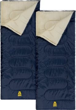 Abbey Camp Slaapzak Amsterdam - 2-pack - Dekenmodel - 210 X 85 Cm - Marine