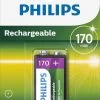 Philips 9VB1A17 - Oplaadbare 9V Batterij - 1 Stuk