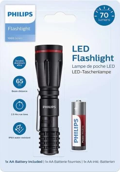 Philips Zaklamp - SFL1001P/10 - LED-zaklamp - Incl. 2 AA-Batterijen - 160 Lumen - Zwart - IPX4 Waterdicht - Draagbare Lamp -Kampeerclub 840x1200 4