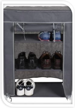 Merkloos GARDEROBE KAST - 3 SCHAPPEN - 60X30X80 CM 8 Merkloos GARDEROBE KAST - 3 SCHAPPEN - 60X30X80 CM -Kampeerclub 842x1200