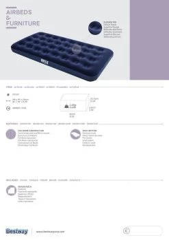 Pavillo Twin Luchtbed - 1-Persoons - 188x99x22 Cm -Kampeerclub 849x1200 9