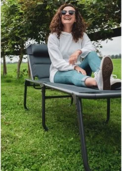 Travellife Barletta Ligbed - Antraciet / Donkergrijs -Kampeerclub 854x1200