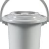 Curver Camping Toiletemmer - Met Deksel - 5 L - Ø 23,5 Cm - Lichtgrijs