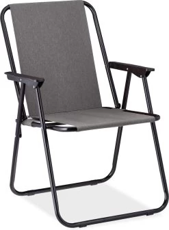 Relaxdays Campingstoel Inklapbaar Set Van 2 - Klapstoel 100 Kg - Visstoel Met Armleuningen - Grijs -Kampeerclub 882x1200 1