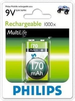 Philips 9VB1A17 - Oplaadbare 9V Batterij - 1 Stuk -Kampeerclub 887x1200 4