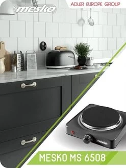 Elektrische Kookplaat - 1 Pit MS 6508 Mesko -Kampeerclub 900x1200 12
