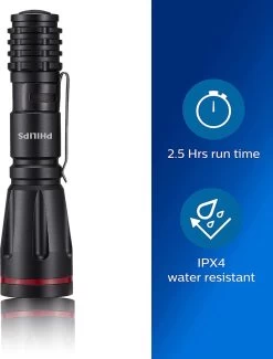 Philips Zaklamp - SFL1001P/10 - LED-zaklamp - Incl. 2 AA-Batterijen - 160 Lumen - Zwart - IPX4 Waterdicht - Draagbare Lamp -Kampeerclub 912x1200 1