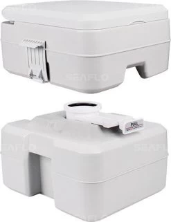 SeaFlo Portable Toilet - Meeneembaar Toilet - Draagbaar Toilet - Chemisch Toilet 20liter - Camping Toilet 20l - WC -Kampeerclub 922x1200