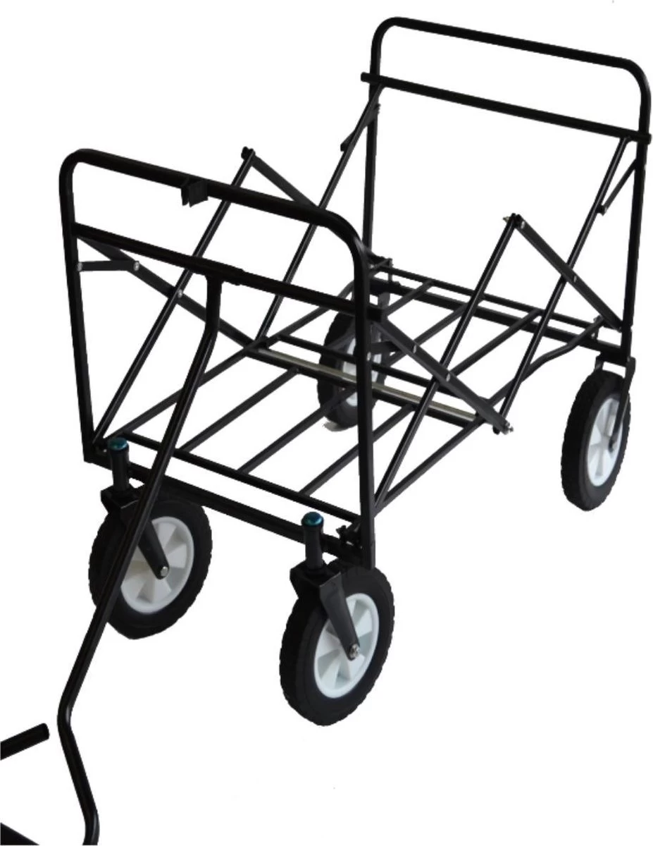 Rijoka Opvouwbare Bolderkar/Bolderwagen - Telescopische Stang | Zwart 5 Rijoka Opvouwbare Bolderkar/Bolderwagen - Telescopische Stang | Zwart - Afbeelding 5