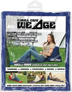 CKB LTD - Chill Out - Luchtbed - Campingstoel - Wedge Opblaasbare Ligstoel - Blauw Strandstoel 1 Persoons Volwassen Luchtbedden Kampeerstoel Vouwstoel Stoel Slaapmatje Slaapmatten Opvouwbaar Volwassenen Tuinstoel Opblaasstoel Kampeerstoelen Lucht -Kampeerclub 935x1200 1