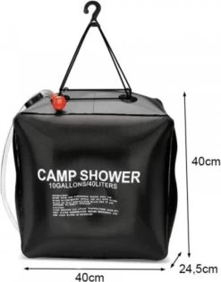 Merkloos Buitendouche Solar - Camping Douche - Solar Buitendouche - Buitendouche Met Warm Water - Zonnedouche - Draagbare Douche - Douchezak 40L -Kampeerclub 938x1200 2