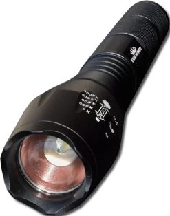 LED Zaklamp - 2000 MAh Oplaadbare Militaire Zaklamp - Zeer Fel - Zwart King Mungo -Kampeerclub 945x1200 6
