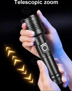 Qaweinuo - Led Zaklamp - XHP220 - Usb Oplaadbare Zaklamp - Nieuwe High Power Led Zaklamp - Militaire Zaklamp - 700 Meter Bereik -Kampeerclub 956x1200 2