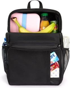 Sunflake Koeltas Rugzak (28L) - Geschikt Voor 16 Blikjes - Lunchtas Voor Dames En Heren - Zwart -Kampeerclub 961x1200 3