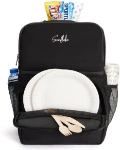 Sunflake Koeltas Rugzak (28L) - Geschikt Voor 16 Blikjes - Lunchtas Voor Dames En Heren - Zwart -Kampeerclub 966x1200 2